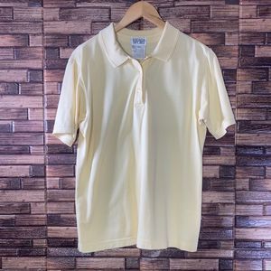 Vintage Womens Escada Sport Medium Yellow Polo Shirt
